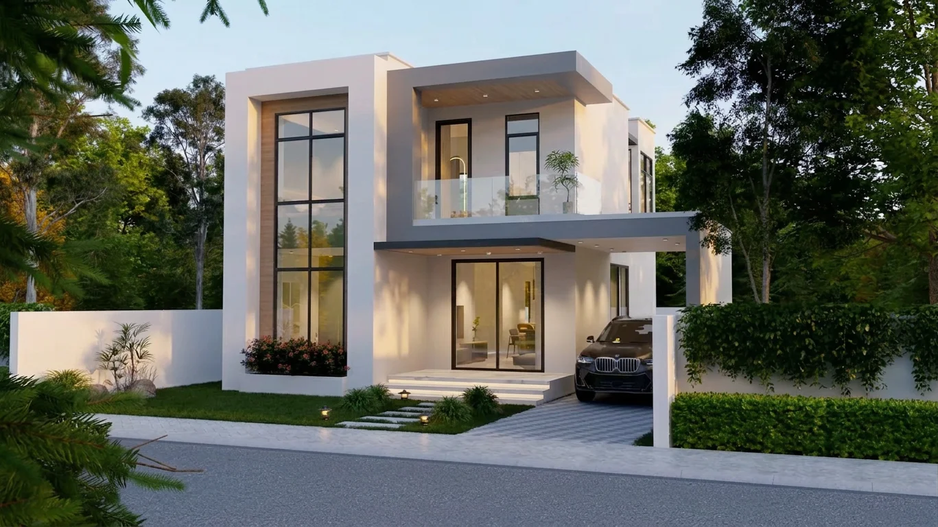 180 m² Cam Cepheli Villa - EVKON Çelik Ev