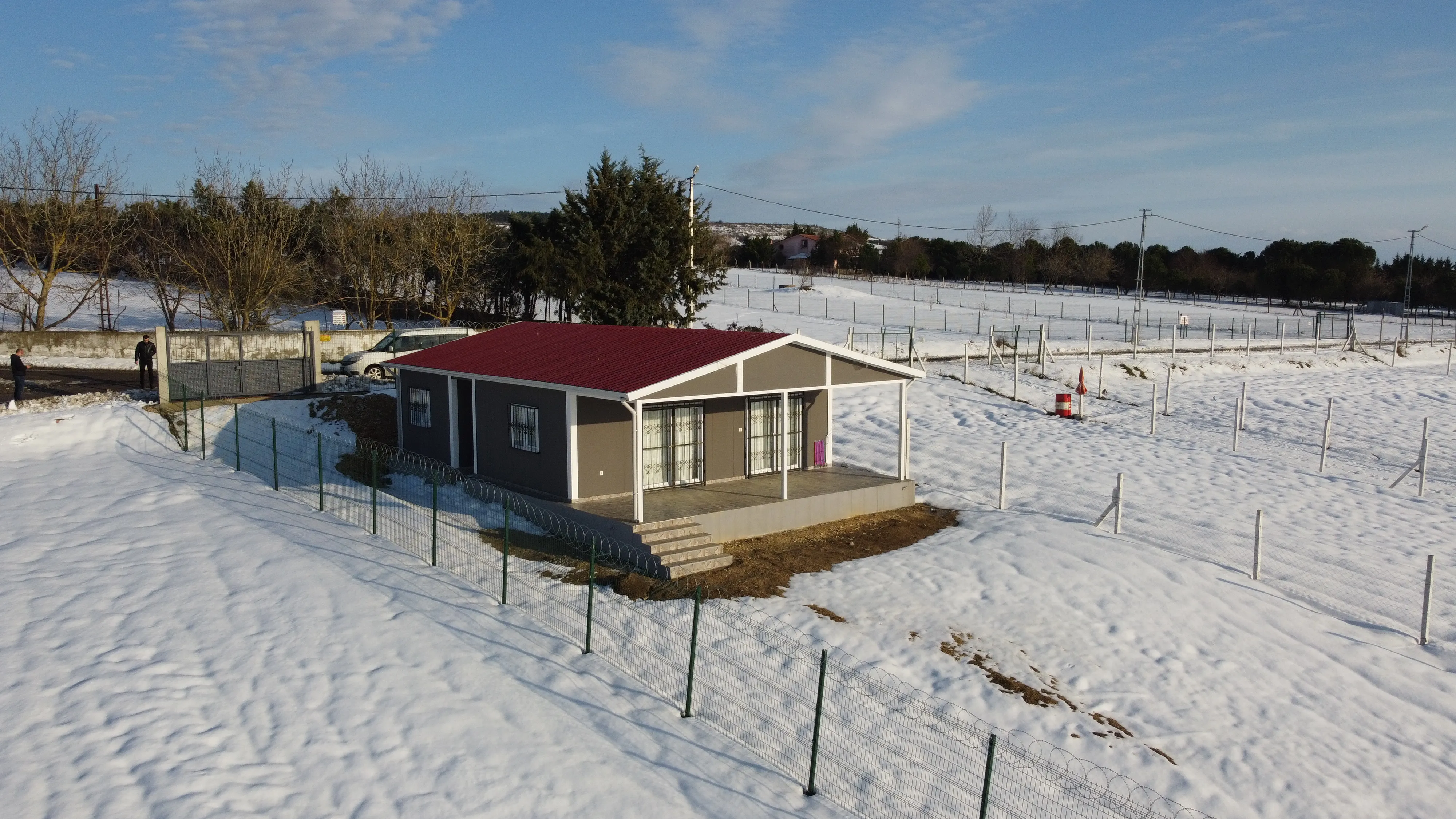 Modern Tek katlı Prefabrik Yapı